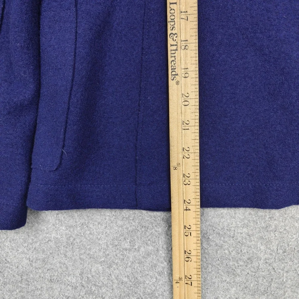 Harris Wharf London Blazer Womens IT 48 Blue Virgin Wool Sport Coat Jacket Italy